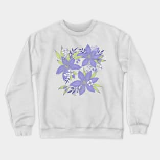 Calming Clematis Crewneck Sweatshirt